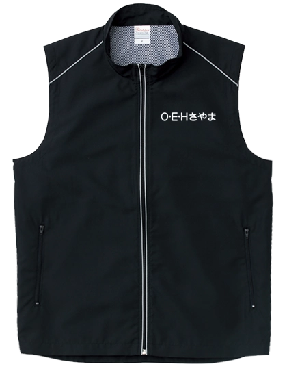 左胸に転写プリントで名入れ