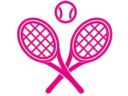 左胸のラケットとボールのデザイン