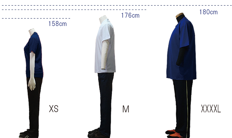 2023ポロシャツ　サイドサイズ