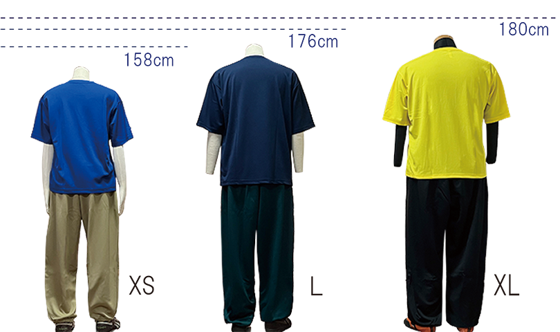 ストリートパンツ バックサイズ