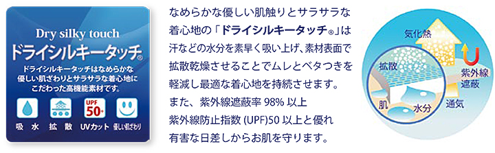 ドライシルキータッチの特徴